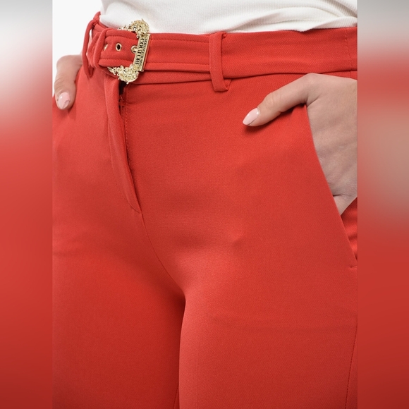 VERSACE JEANS COUTURE Pleated Cigarette Pants with BELT BRAND NEW - Picture 3 of 4